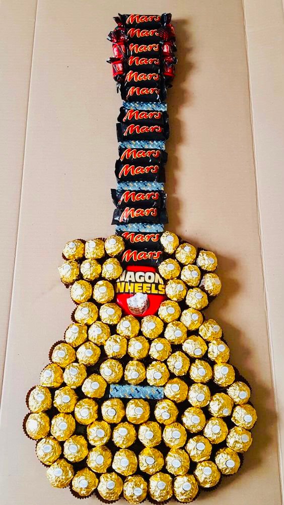 Luxury Chocolate Guitar Gift Arrangement