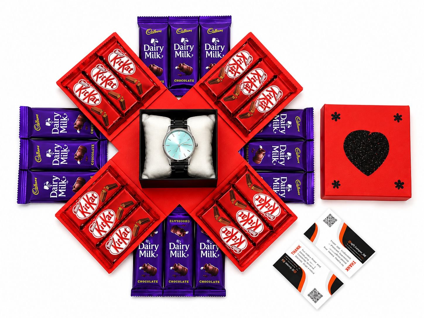Watch & Chocolate Explosion Gift Box