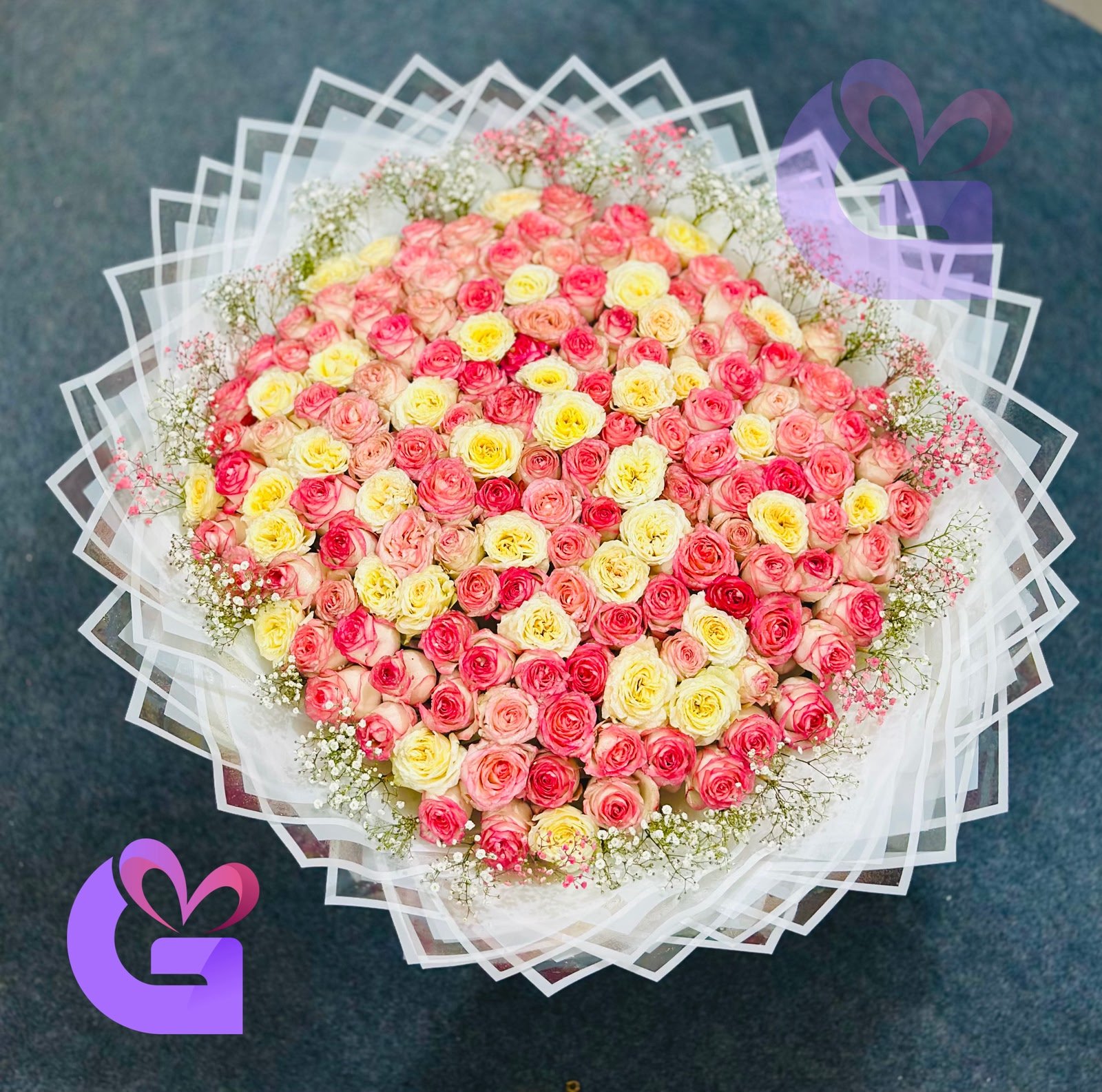 Premium 350 Roses Luxury Bouquet