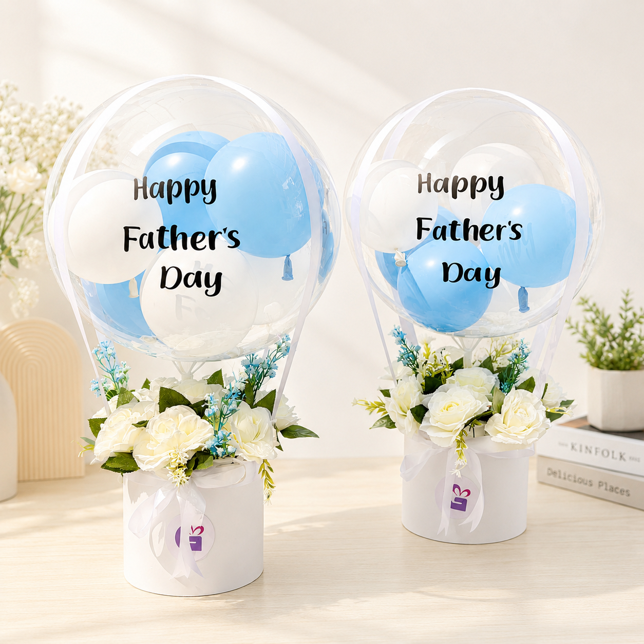 Happy Father’s Day Balloon Flower Box