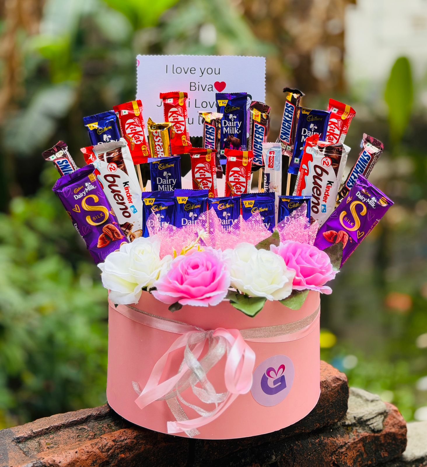 Personalized Love Message Chocolate Box