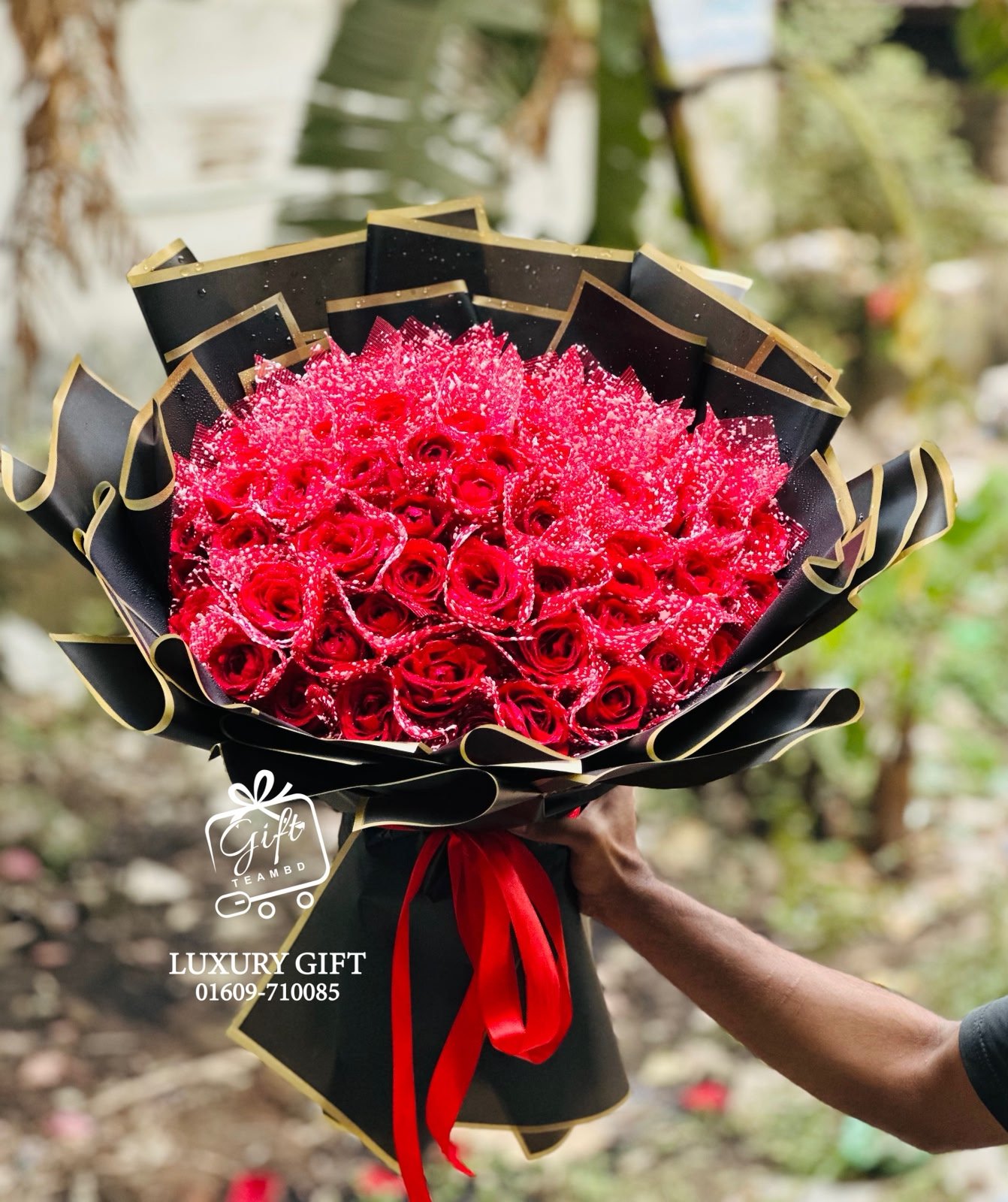 Premium Red Rose Bouquet3 (100 Red Roses)