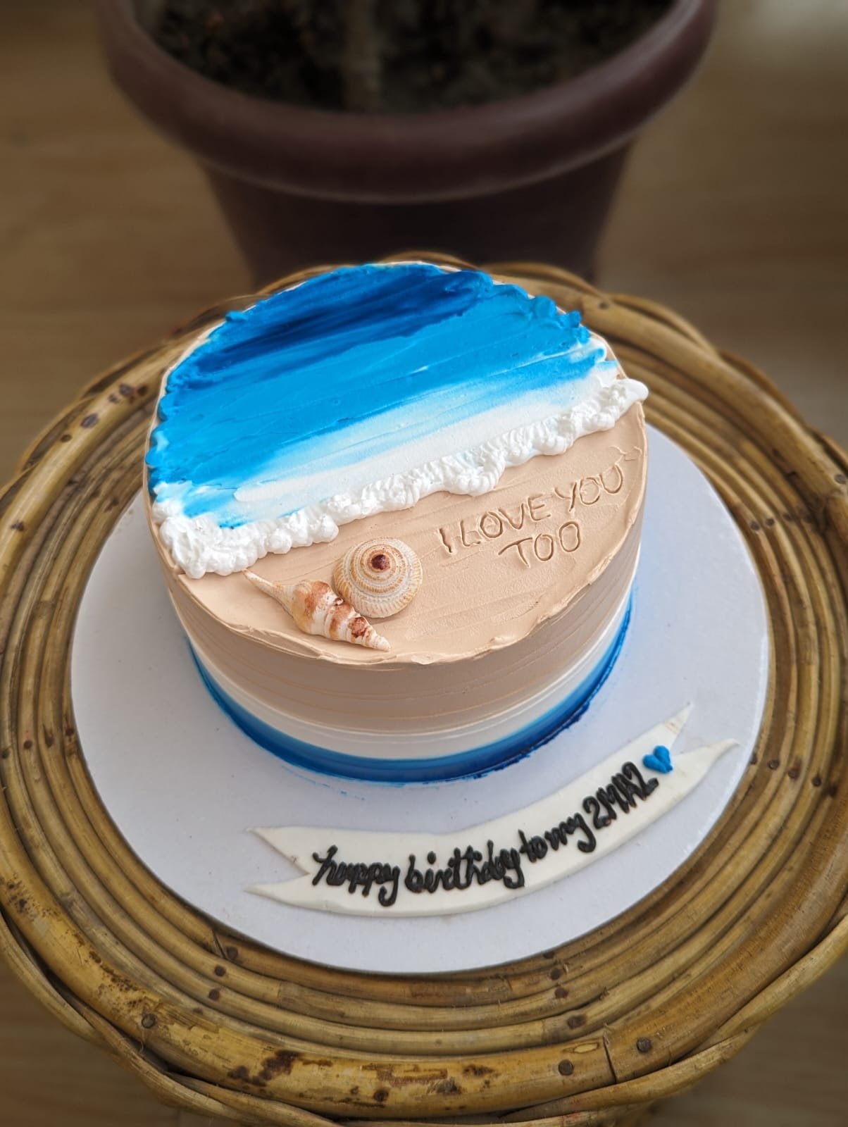 Beach Theme Birthday Cake